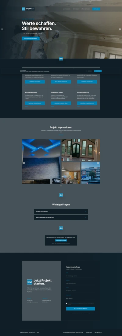 OM-Projektbau Screenshot
